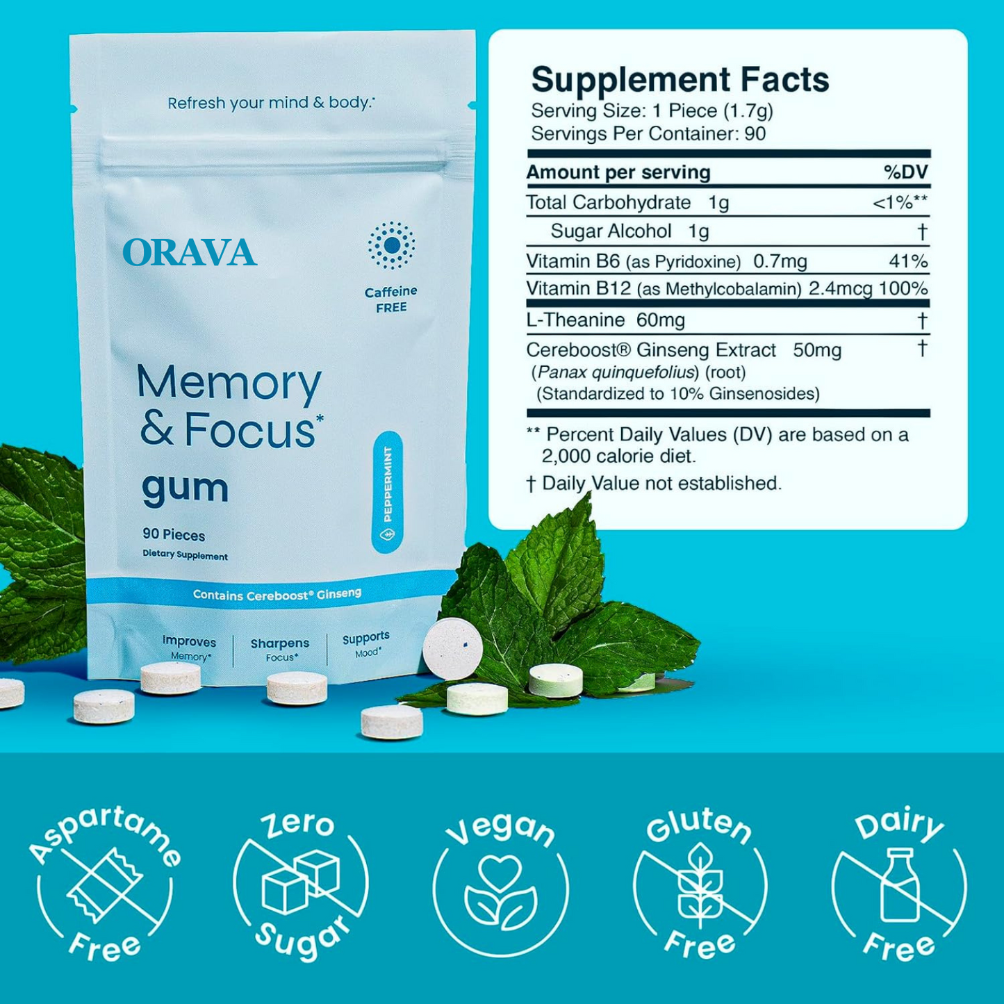 Orava™ Neuro-Focusing Gum